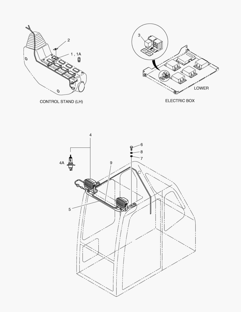 ЛАМПА В КАБИНЕ В СБОРЕ