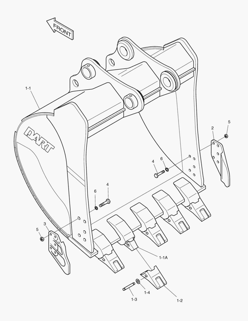 Схема 6420 BUCKET - 1.24mВі(54`) - SIDE PIN