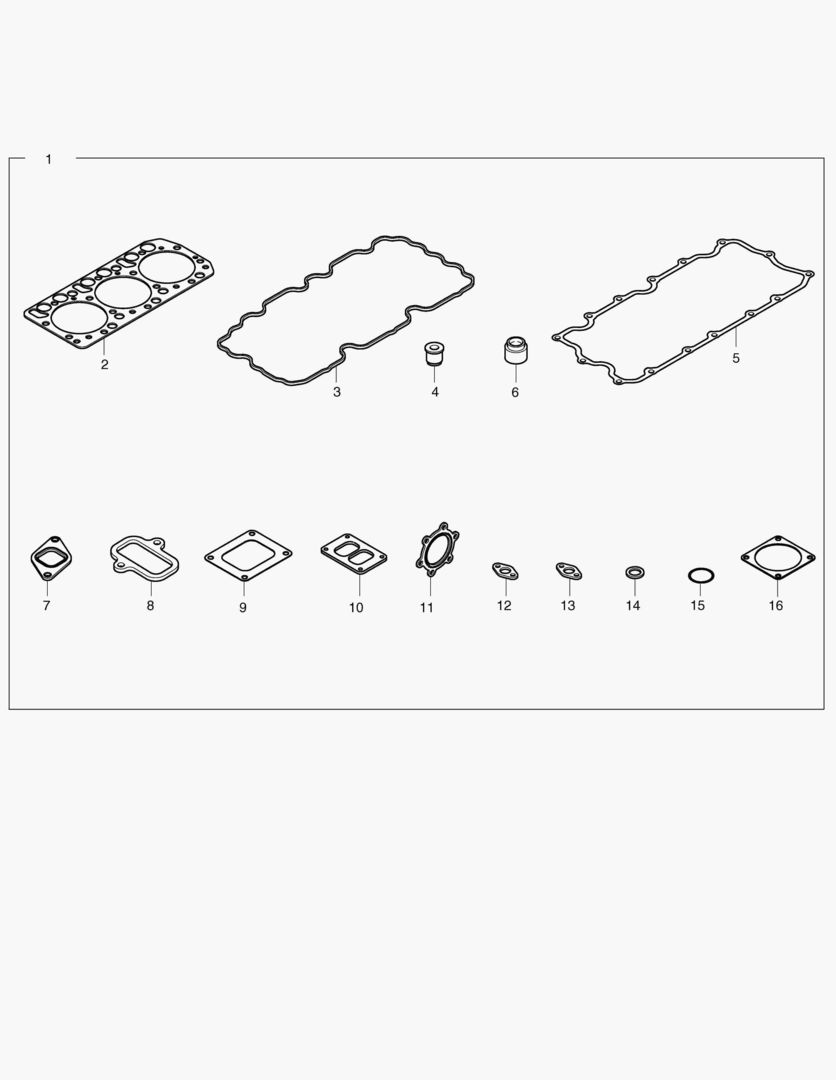 028 OVER HAUL GASKET KIT - TOP