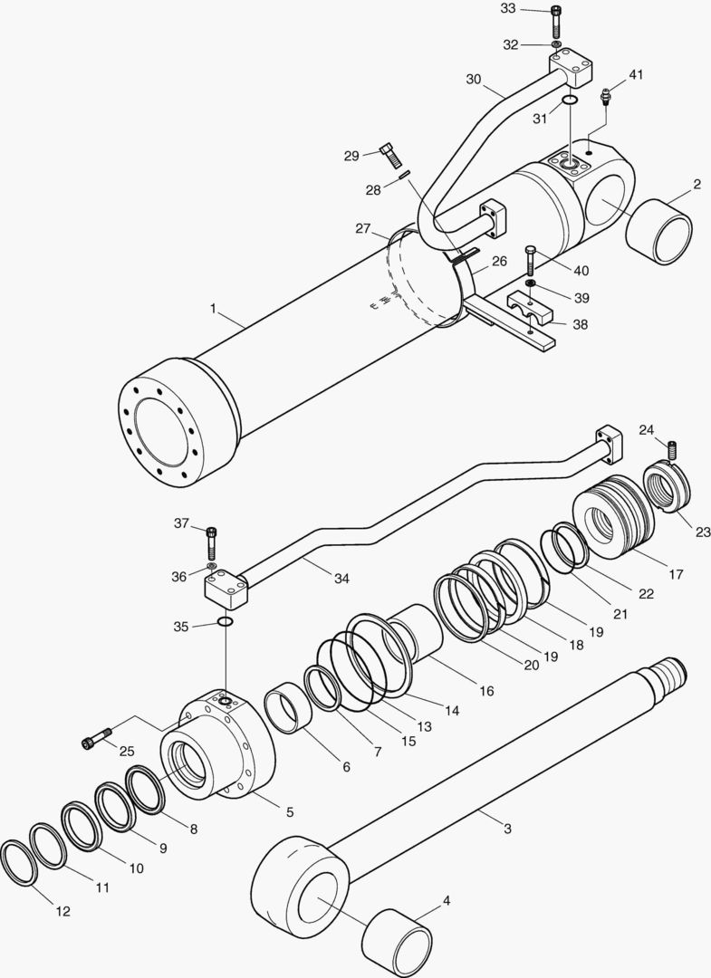 ЦИЛИНДР СТРЕЛЫ - ЛЕВОСТОРОННИЙ