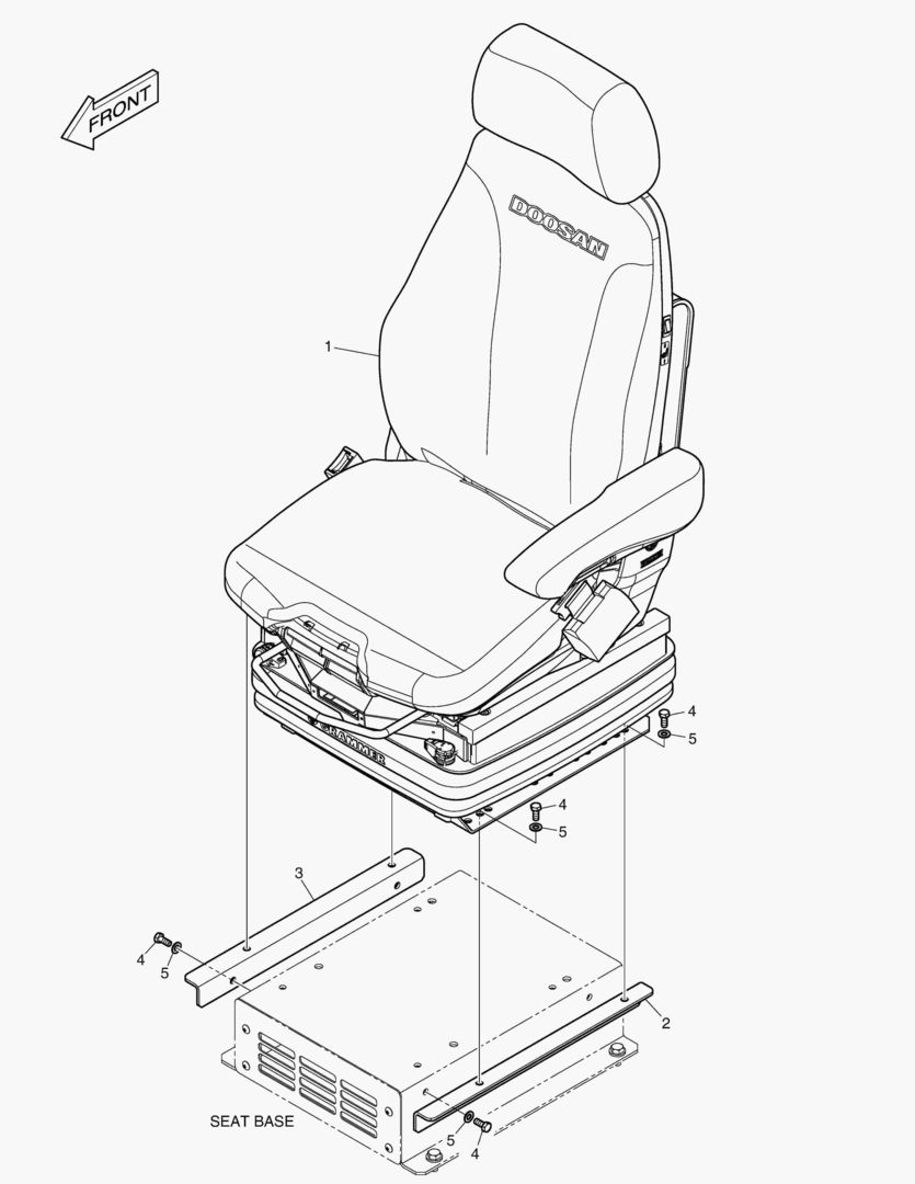 1480 SEAT ASS`Y - AIR SUSPENSION