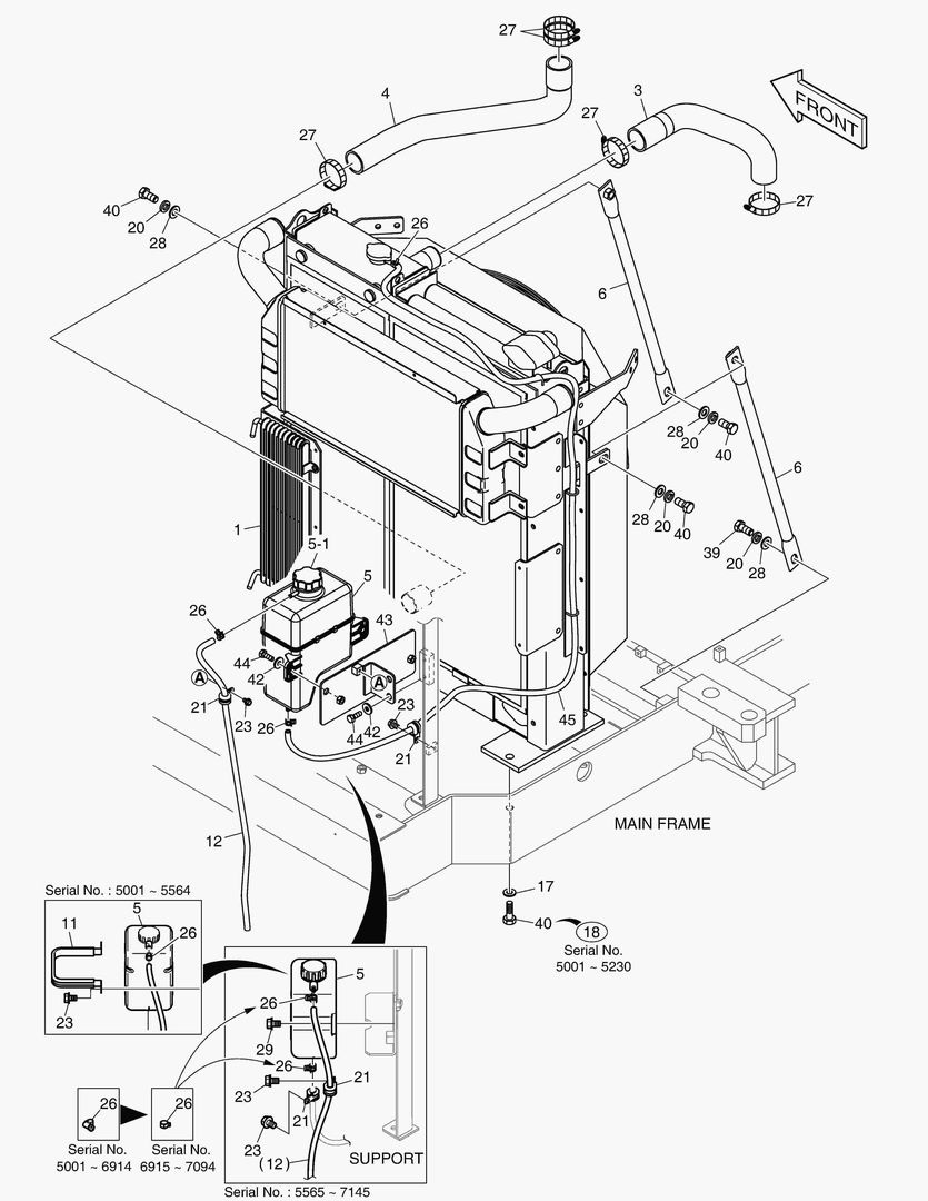 1130 RADIATOR & RESERVE TANK