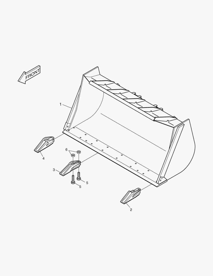 2140 BUCKET-1.9гЋҐ - TOOTH(OPT.)