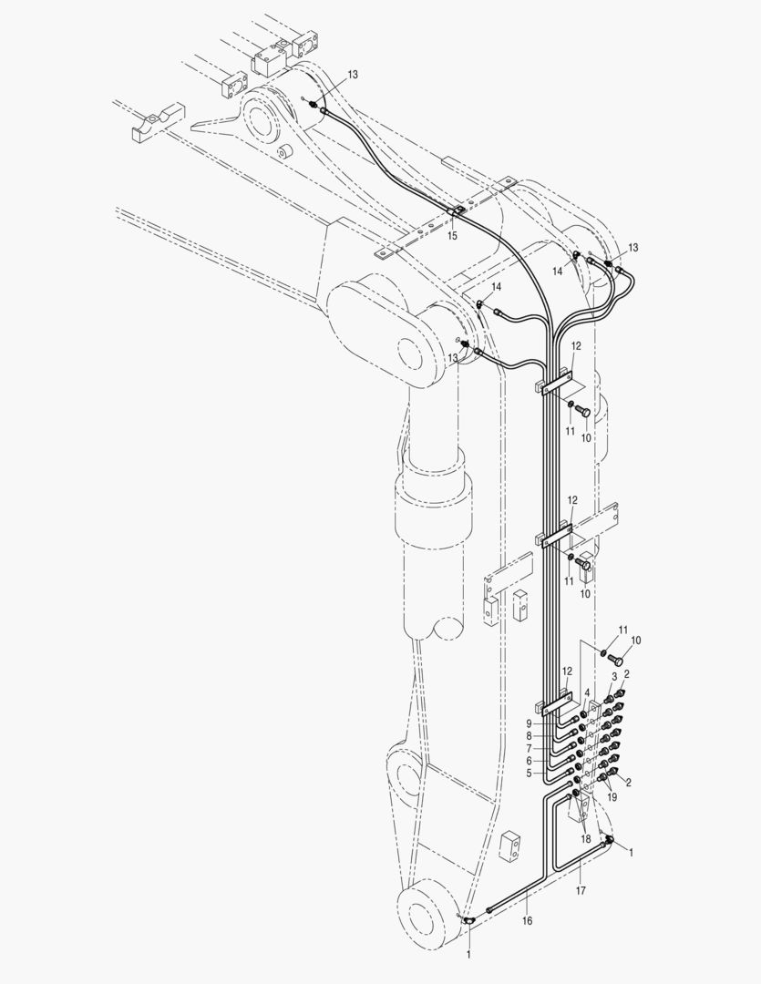 Спецтехника 7350 FRONT LUBRICATOR PIPING-ARTI.BOOM [1121~] - главное фото