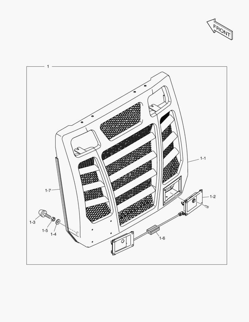РЕШЕТКА РАДИАТОРА В СБОРЕ