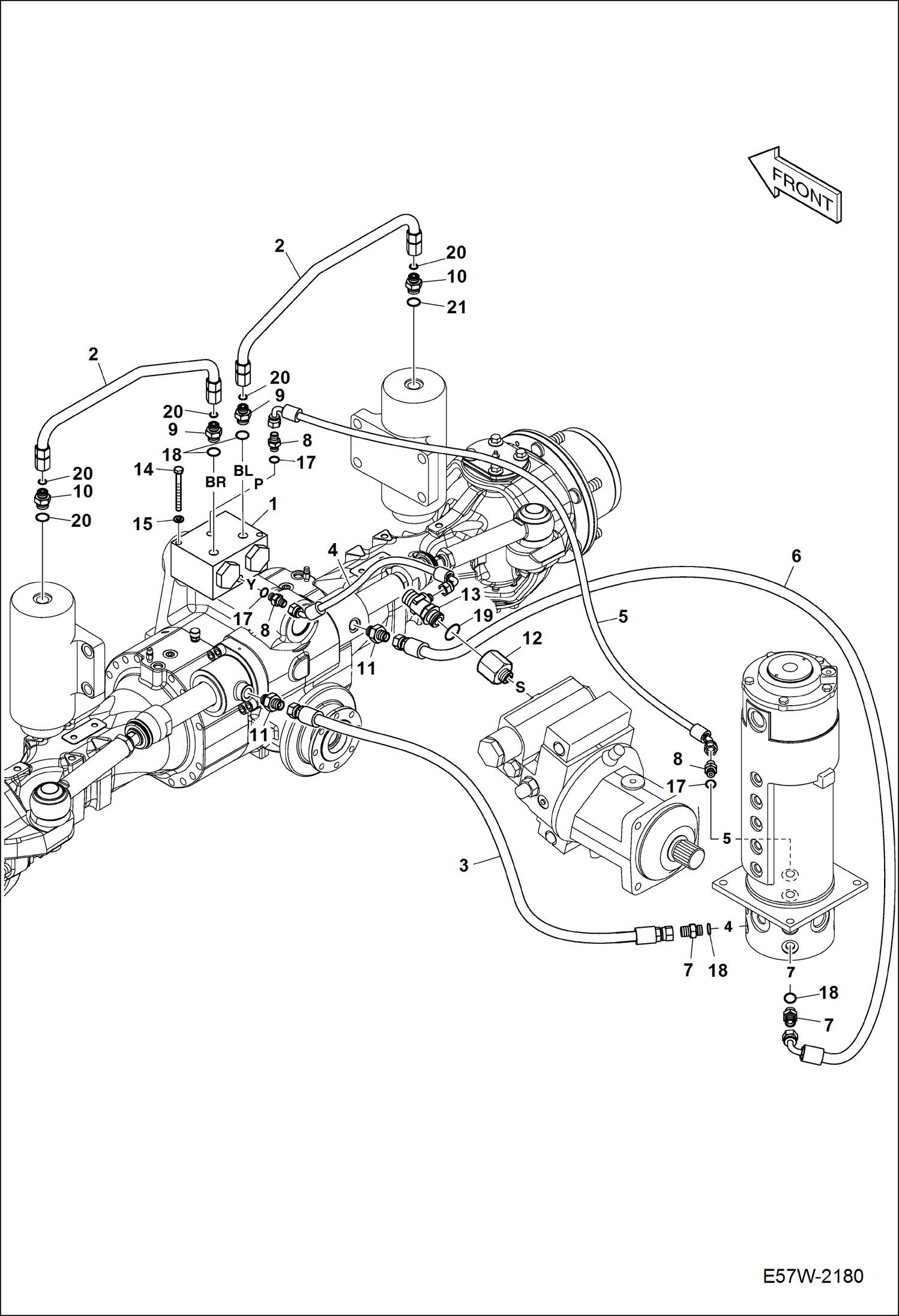 ПАТРУБКИ РУЛЕВОГО УПРАВЛЕНИЯ)