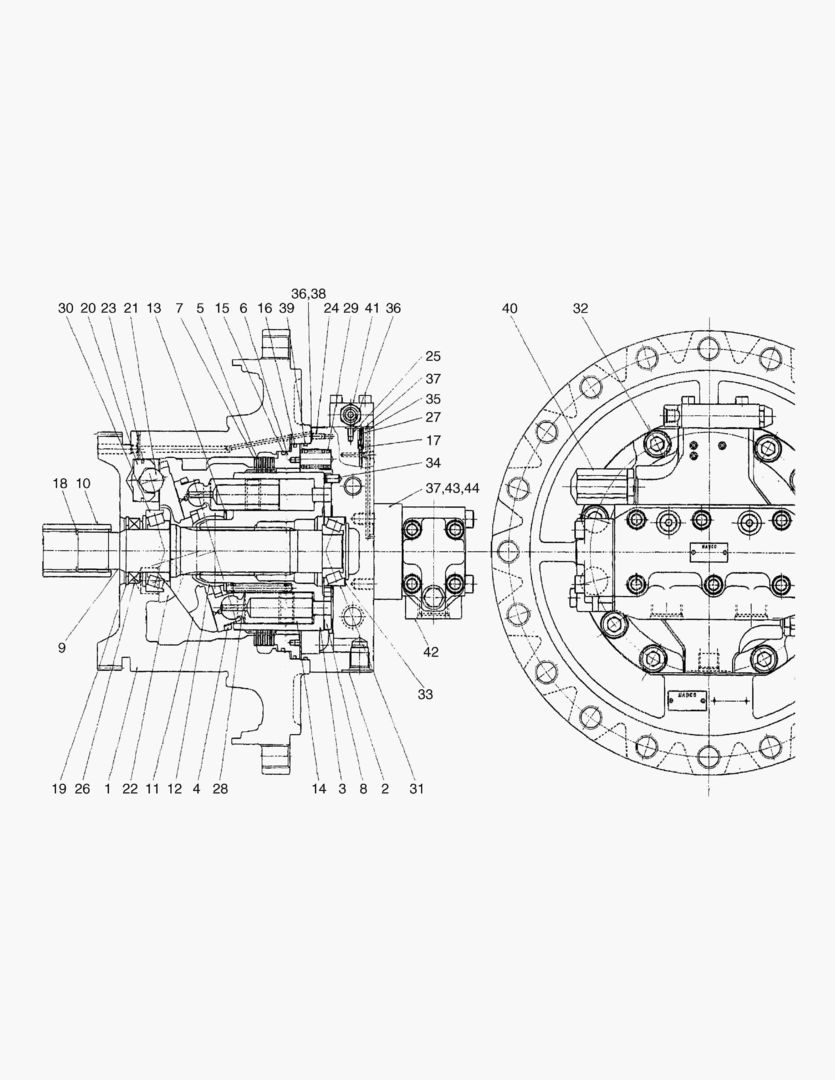 4160 TRAVEL MOTOR [1001~1051]