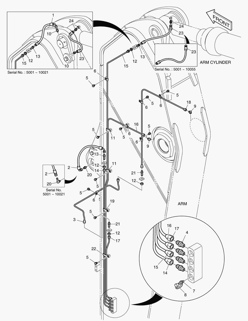 Спецтехника 6990 LUBRICATION PIPING - ARM 3.98m [5001~10087] - главное фото