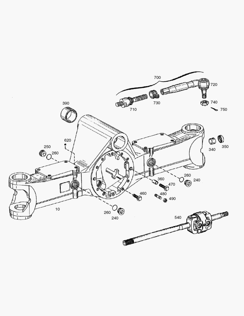 Спецтехника 4690 AXLE CASING-FRONT AXLE [1001~2131] - главное фото