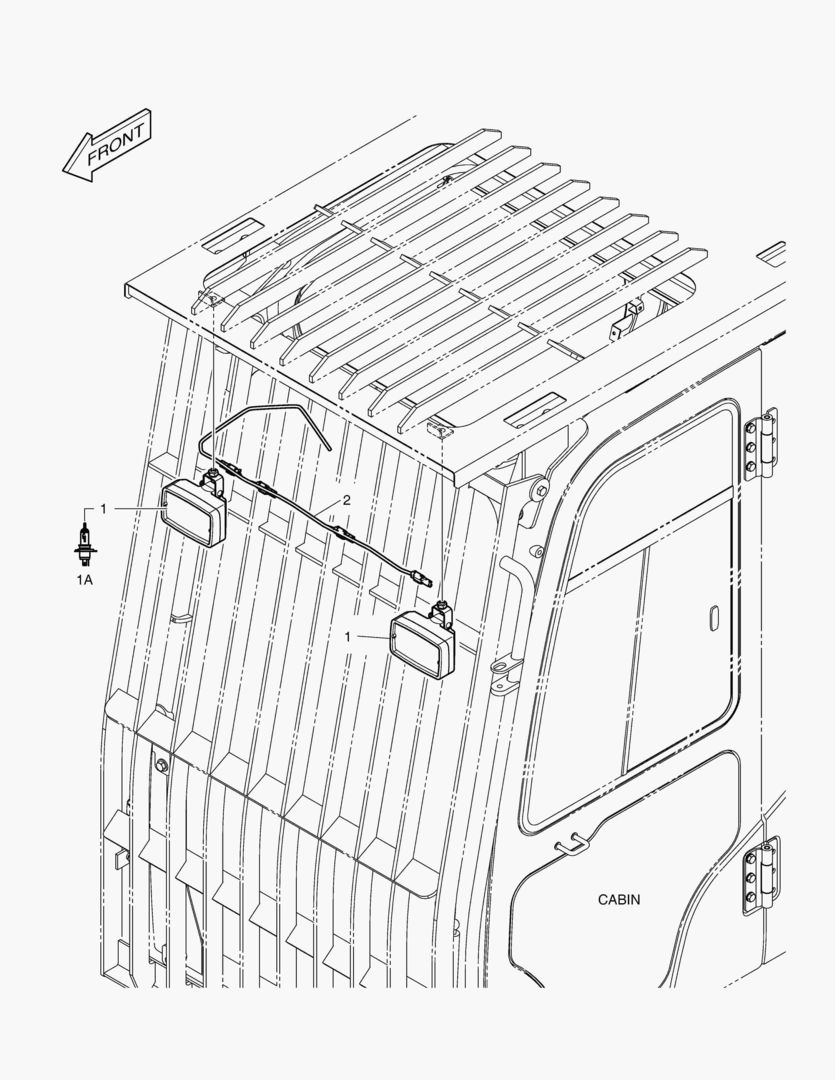 РАБОЧАЯ ФАРА - 2 ЛАМПЫ(КОЖУХ)