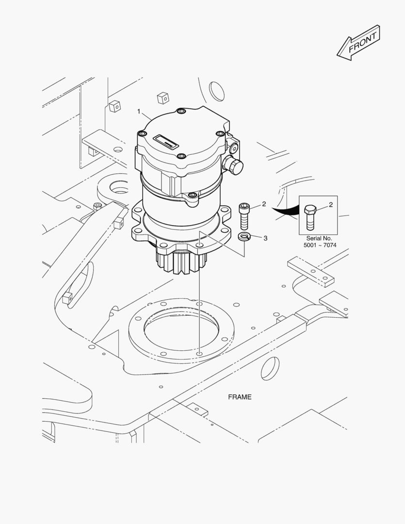ГИДРОМОТОР ПОВОРОТА ПЛАТФОРМЫ - K ТИП