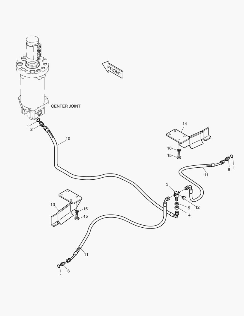 Спецтехника 2181 BRAKE PIPING(2)-REAR [1314~]