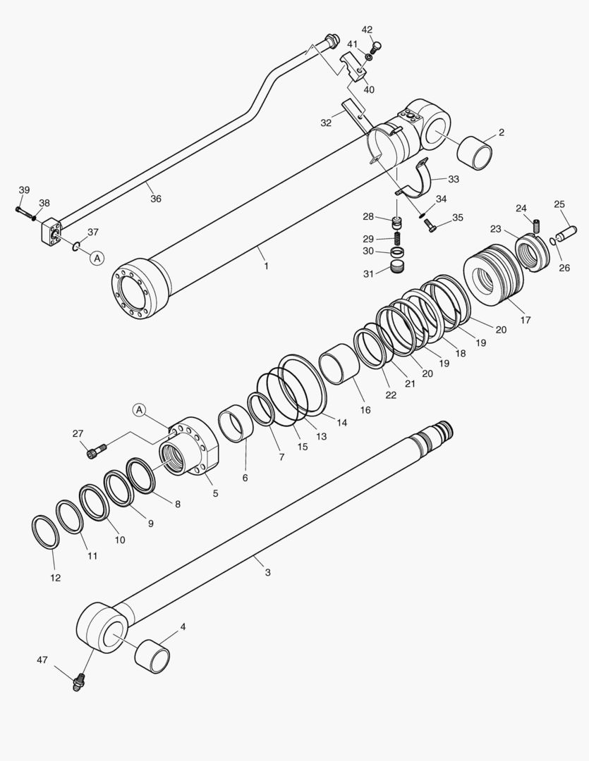 4340 ARM CYLINDER - ARM 2.5m [5001~8191]