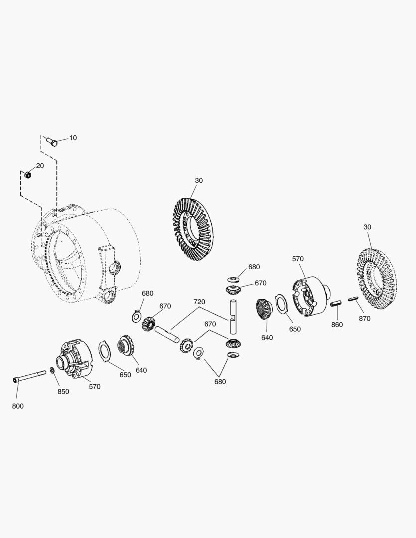 Спецтехника 4660 DIFFERENTIAL GEAR - REAR AXLE [5001~9976] - главное фото