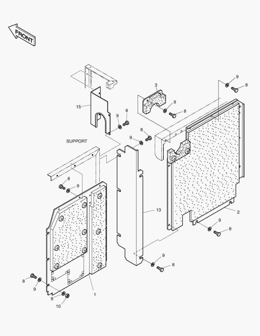 1780 BAFFLE ASS`Y(1) [1~607]