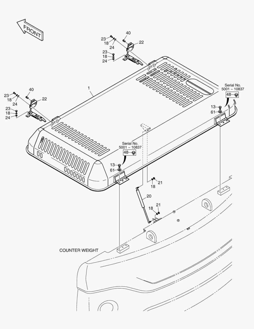 КРЫШКА ДВИГАТЕЛЯ