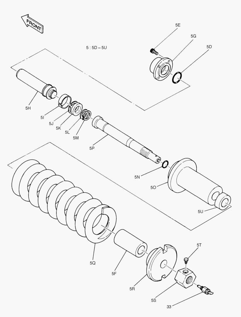 ПРУЖИНЫ ГУСЕНИЦЫ-ШИРИНА ГУСЕНИЦЫ 3000 мм ОПЦИЯ