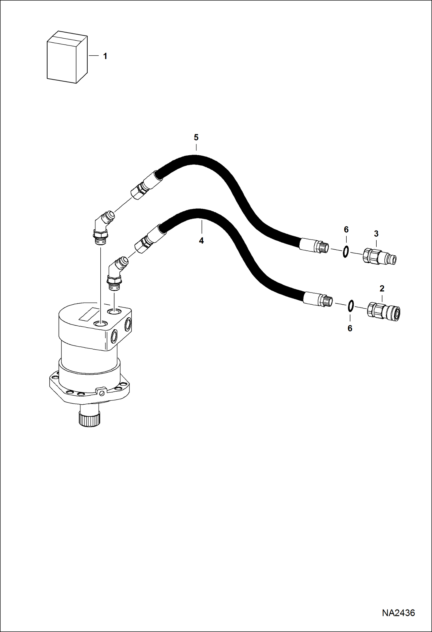БУР ГИДРАВЛИЧЕСКИЙ (КОМПЛЕКТ ШЛАНГОВ) (15) (30) ИСПОЛЬЗУЕТСЯ С E60, E80 И E55W