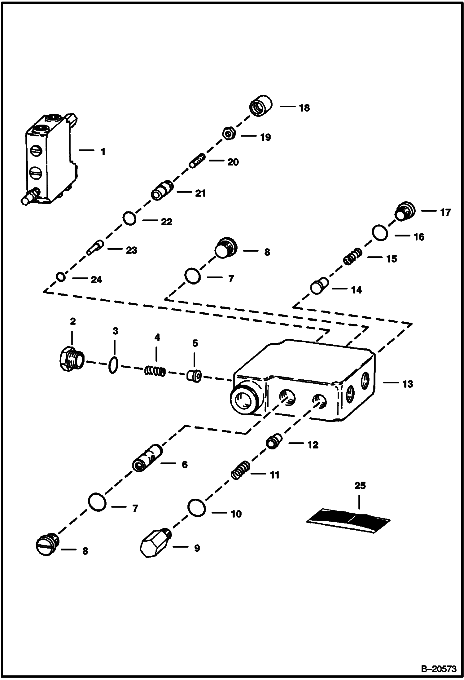 КЛАПАН РЕГУЛИРОВКИ ПОЛОЖЕНИЯ КОВША (СЕРИЙНЫЙ НОМЕР 12027 И ВЫШЕ)