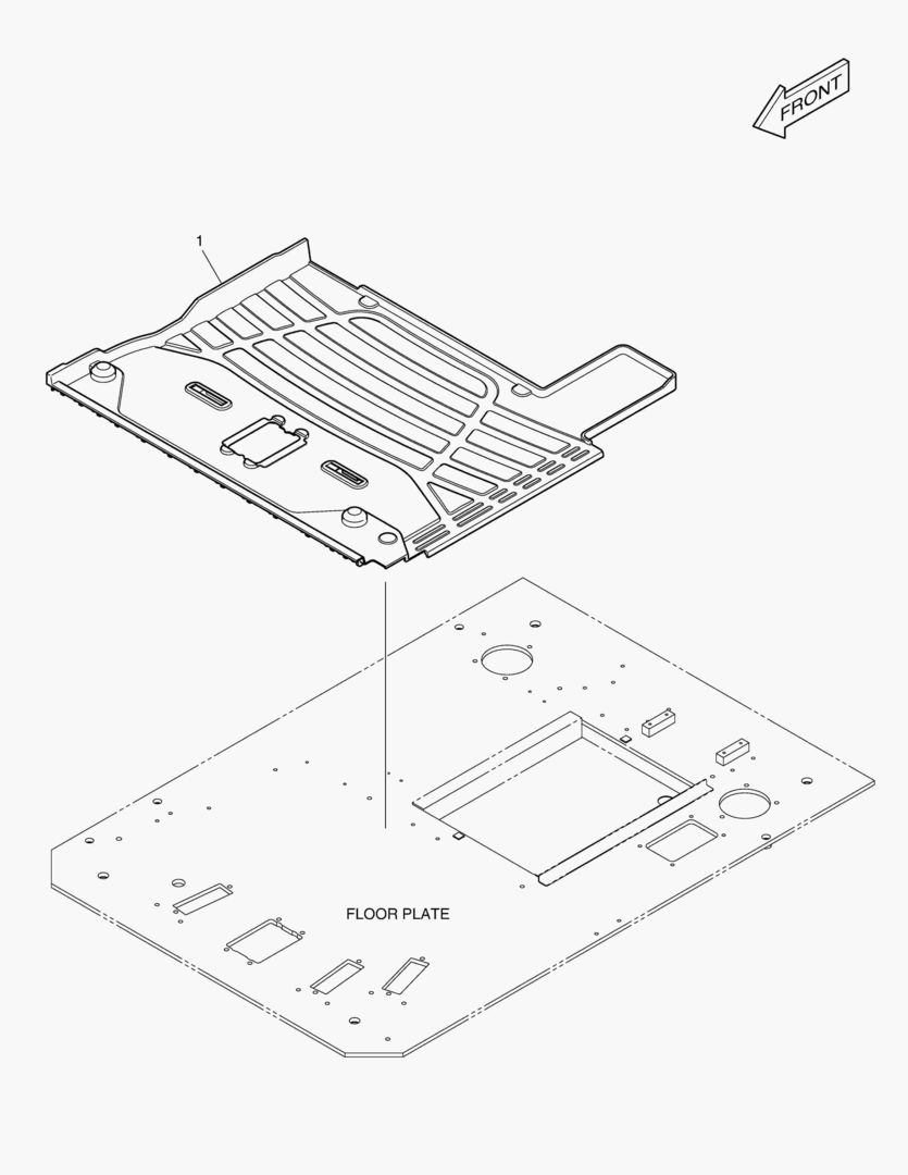 КОВРИК НА ПОЛУ КУЗОВА
