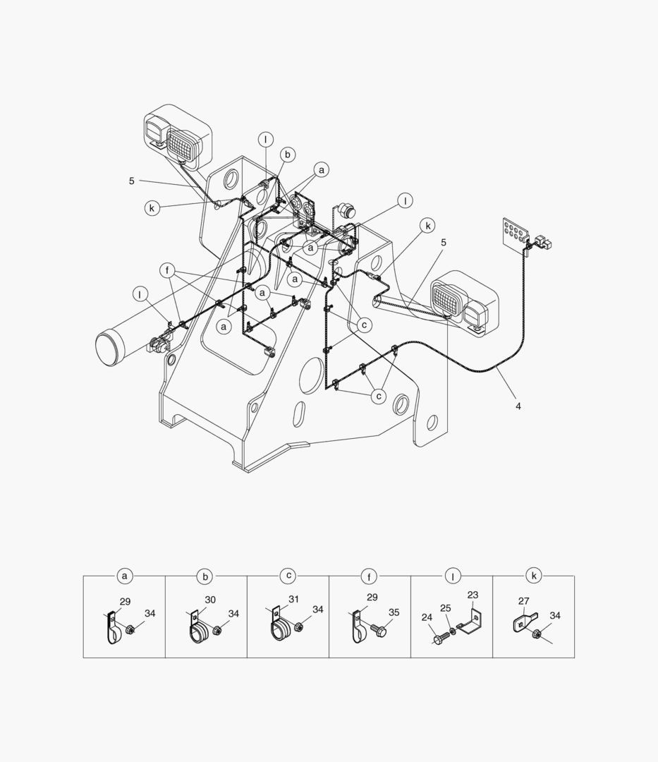 ЭЛЕКТРОПРОВОДКА(3)-ПЕРЕДНЯЯ РАМА