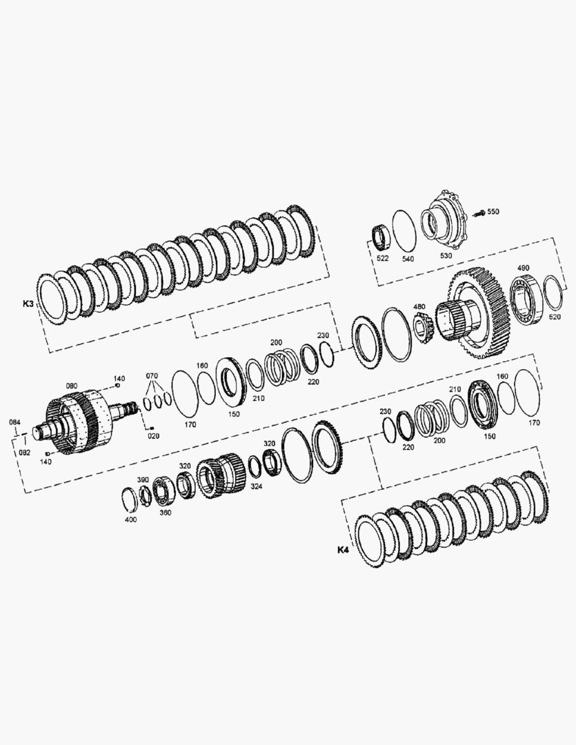 Схема G020-53 COUPLING K3 + K4 [513002~513054]