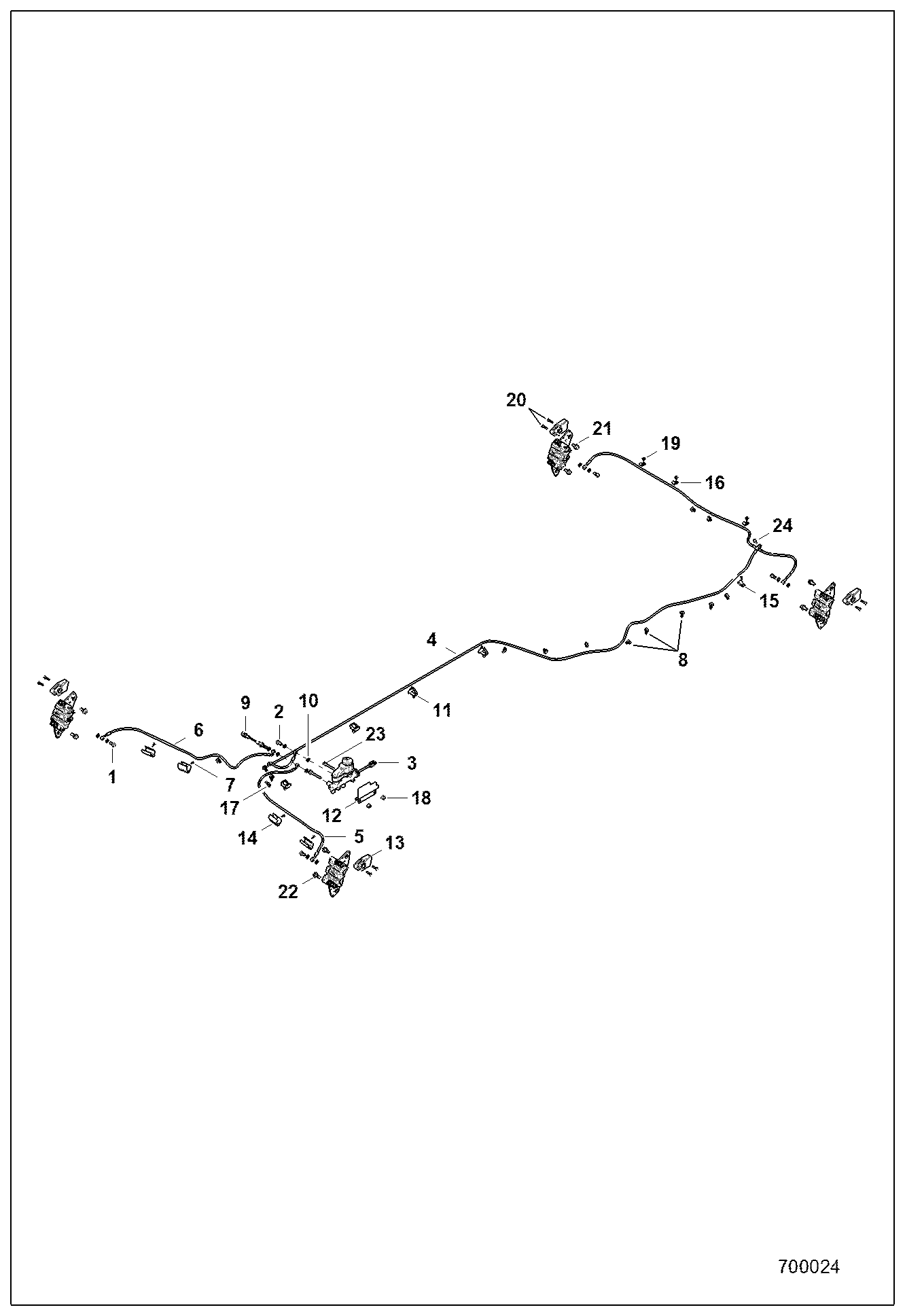 ТОРМОЗА, ТОРМОЗНАЯ МАГИСТРАЛЬ И ЦИЛИНДР МАЧТЫ