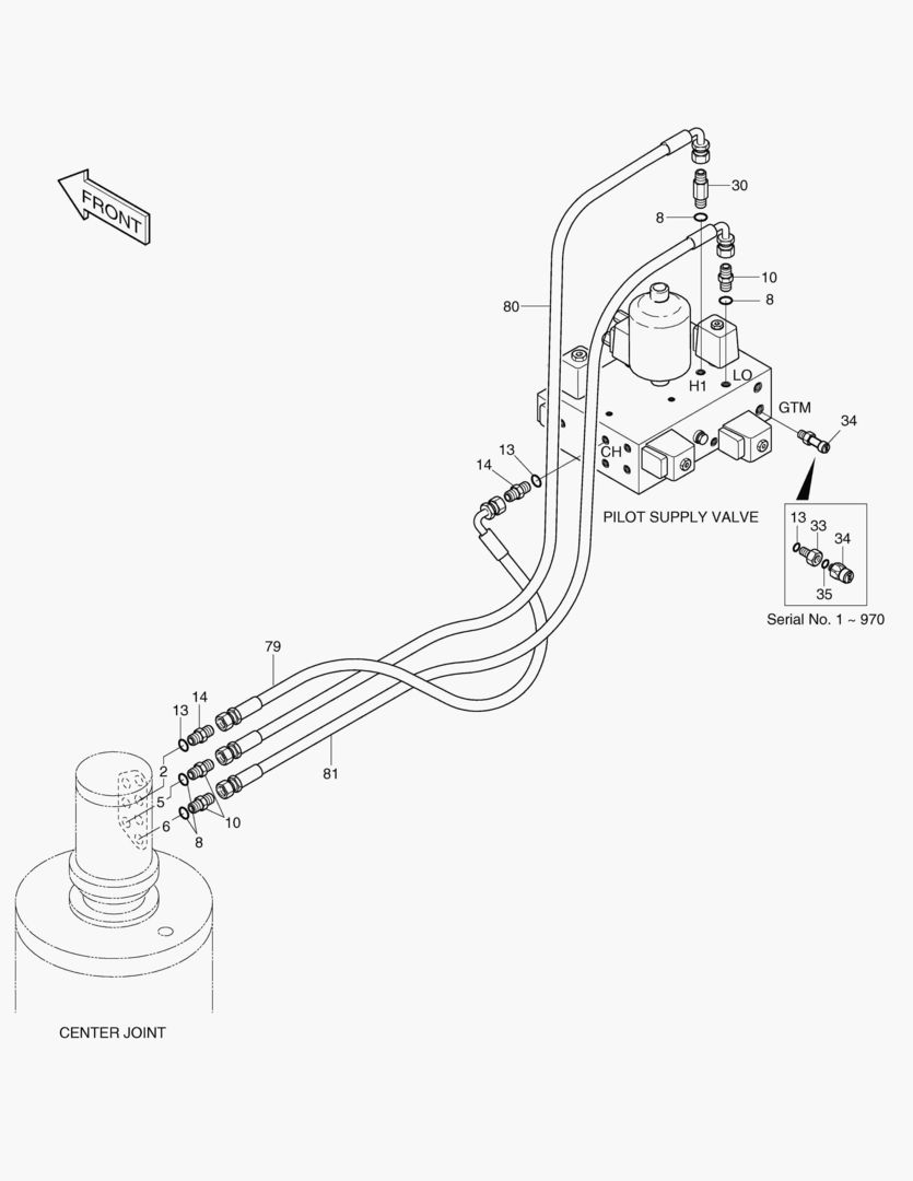 ТРУБОПРОВОД СЕРВОУПРАВЛЕНИЯ(10)