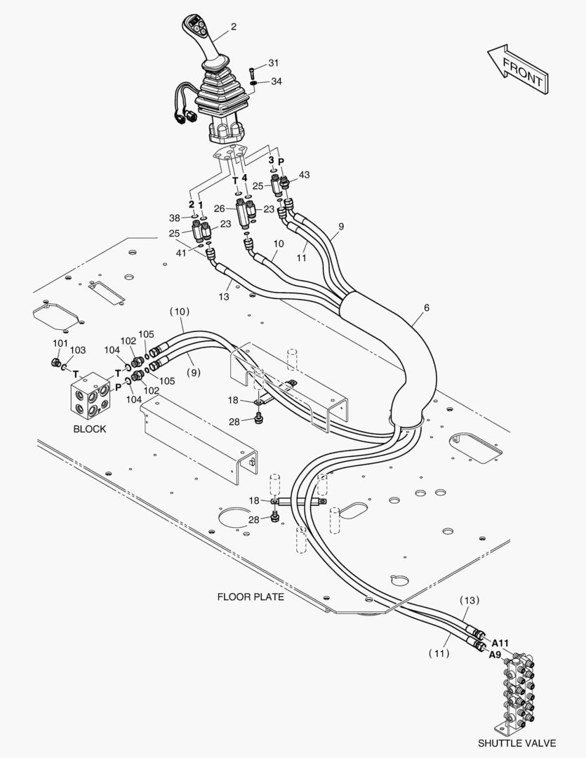 ТРУБОПРОВОД СЕРВОУПРАВЛЕНИЯ(7)
