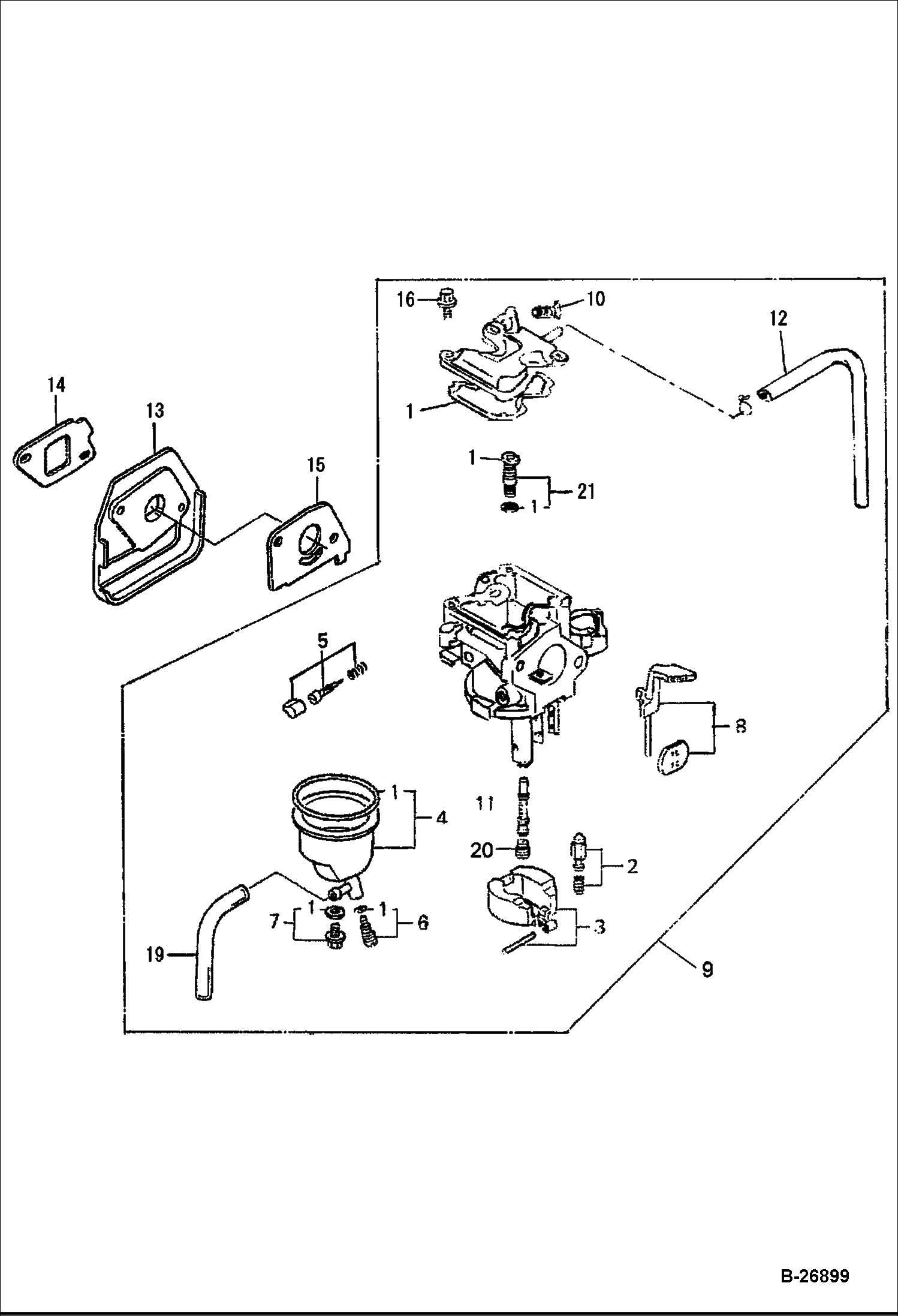 HONDA ДВИГАТЕЛЬ (КАРБЮРАТОР)