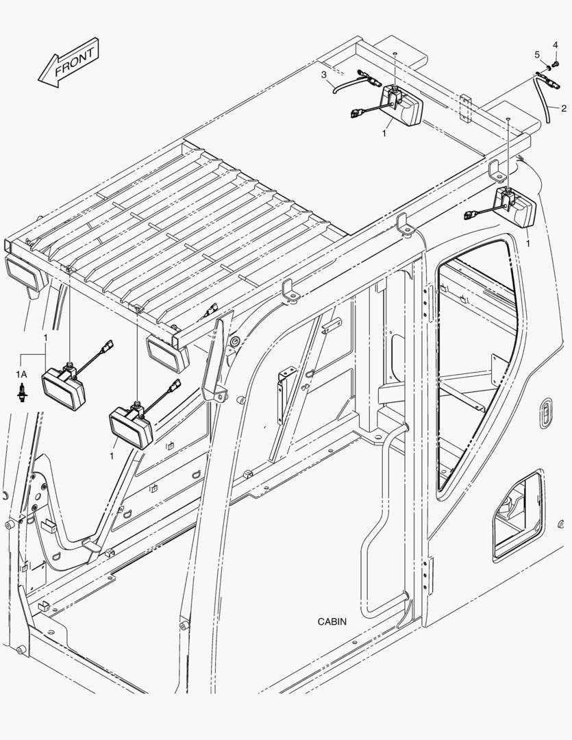 РАБОЧАЯ ФАРА(6-ЛАМПЫ) - СИСТЕМА ЗАЩИТЫ ПРИ ОПРОКИДЫВАНИИ