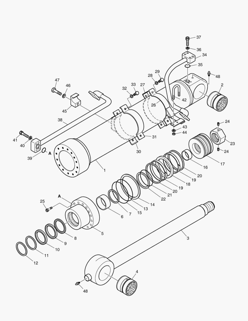 4381 BUCKET CYLINDER - ARM 6m [10106~]