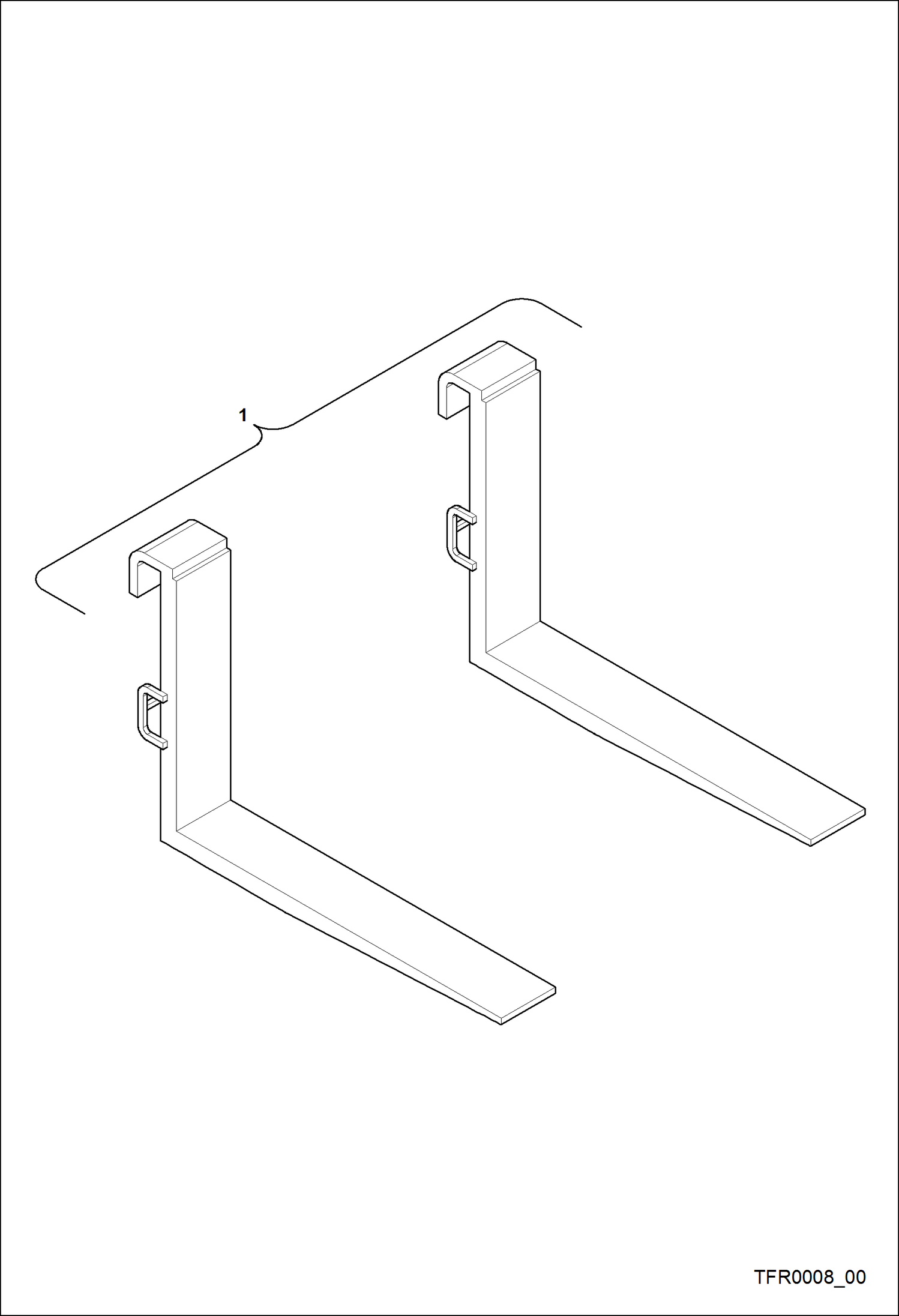 Схема ВИЛЫ L1200 3.8T (2PCS) (BUD1059)