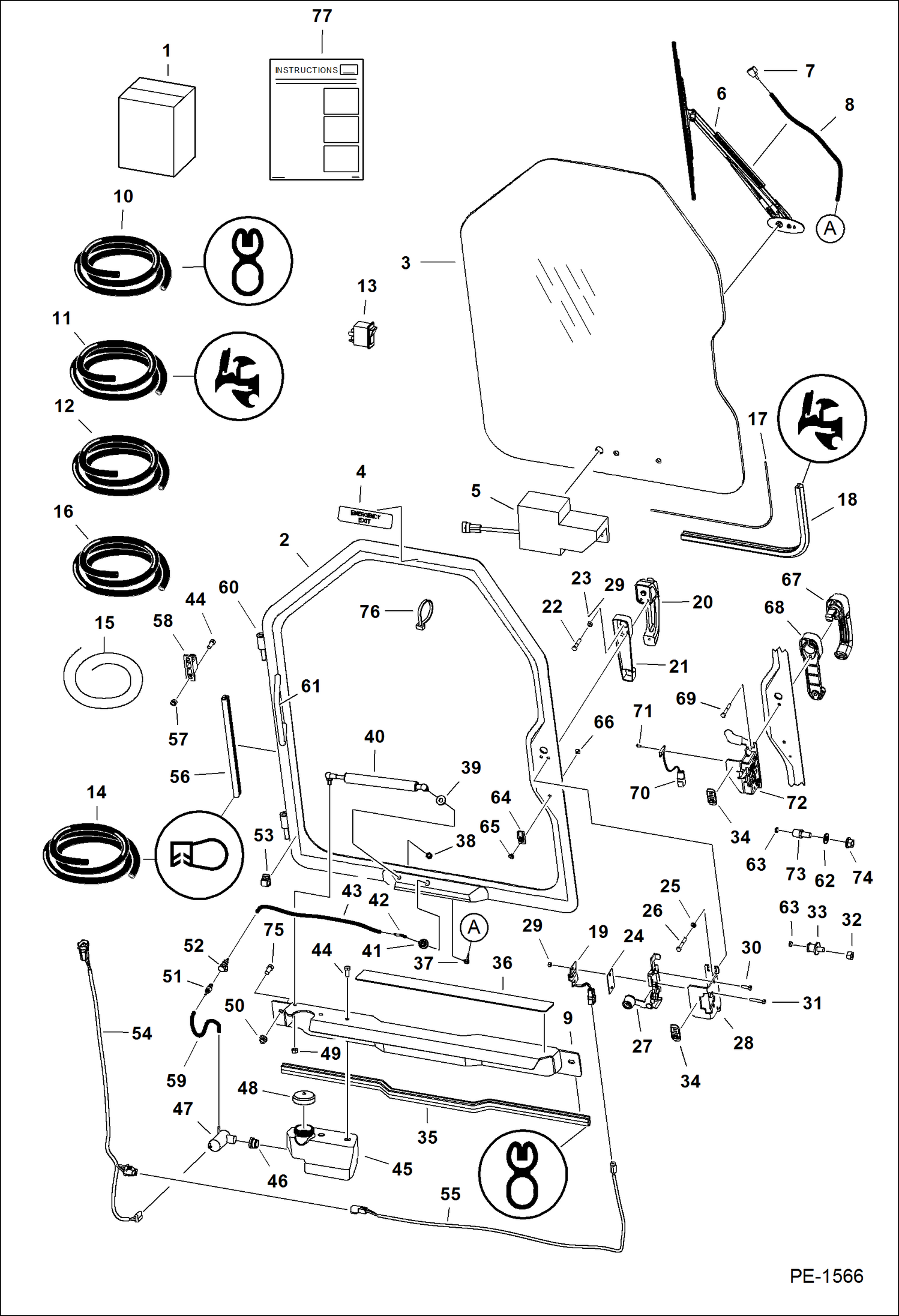 ДВЕРЦА КАБИНЫ