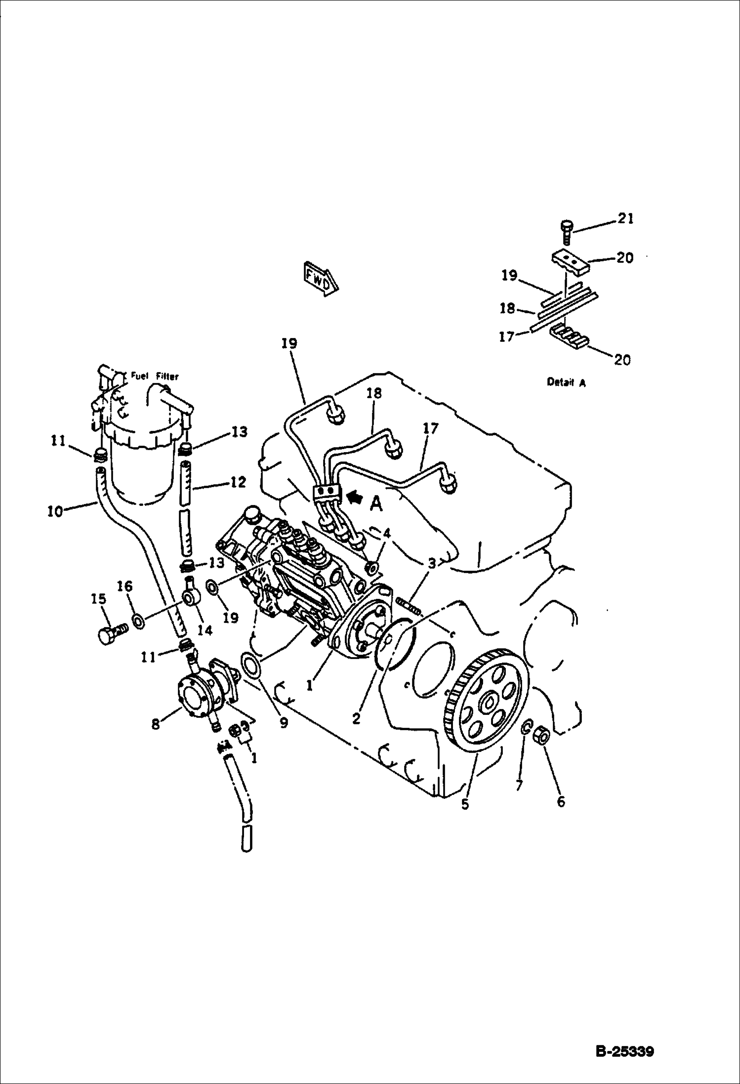НАСОС ДЛЯ ВПРЫСКА ТОПЛИВА И ТРУБОПРОВОД