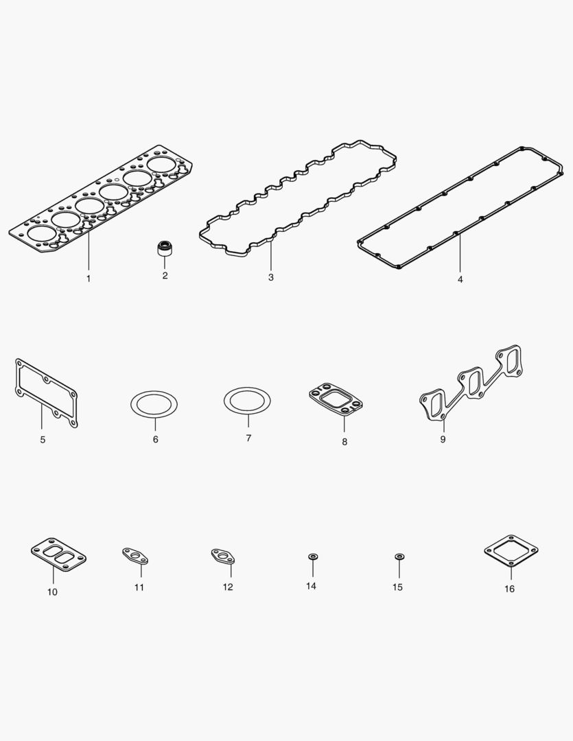 041 OVERHAUL GASKET KIT - TOP