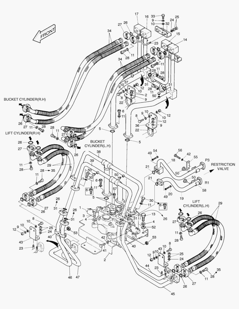 1180 CONTROL VALVE PIPING-2 SPOOL STD. [1~280]
