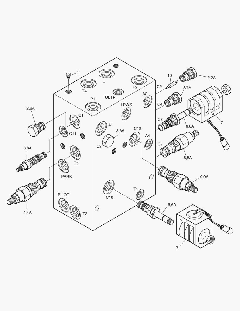 3455 BRAKE & PILOT SUPPLY VALVE