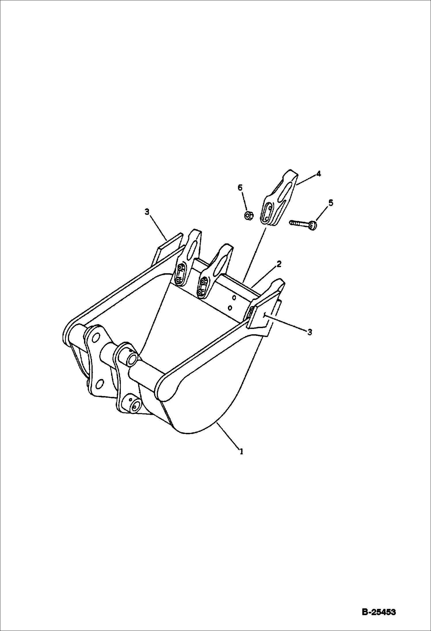 КОВШ (0.06 КУБИЧЕСКИХ МЕТРОВ) (МИНИ 0.1 КУБИЧЕСКИХ МЕТРОВ)(76) (450 ММ ШИРОКИЕ)