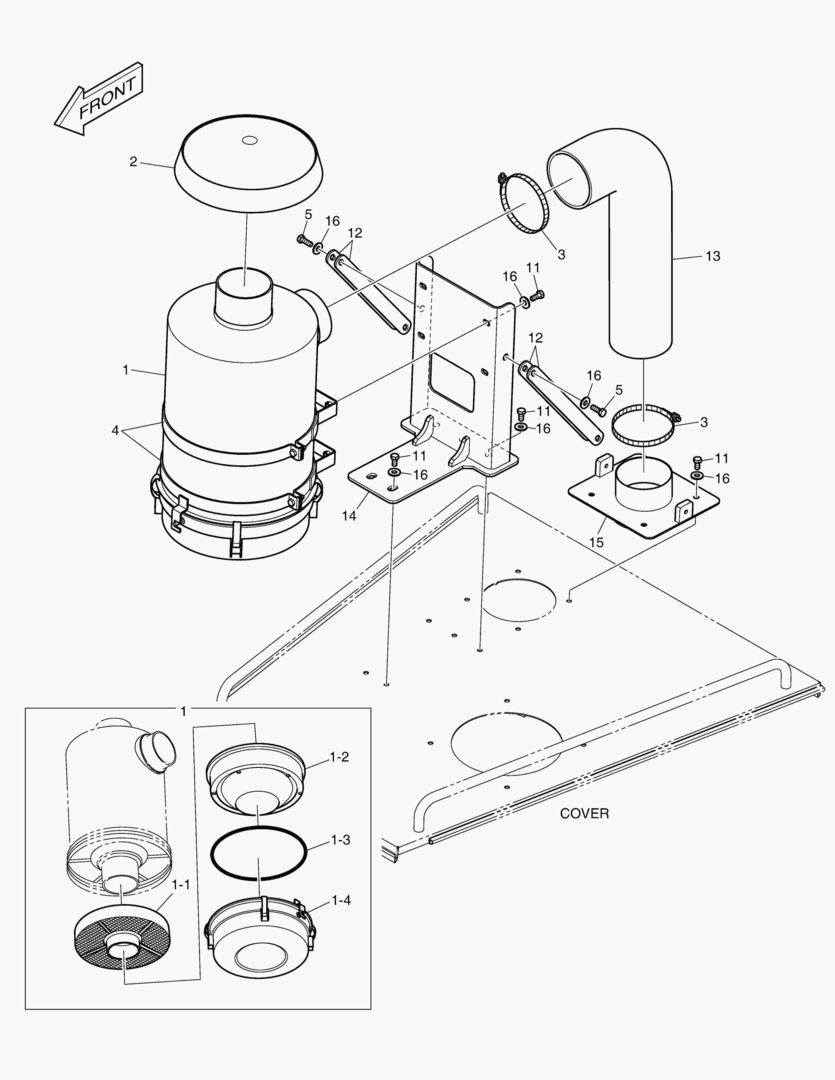 5611 AIR CLEANER ASS`Y - OIL WASHED [10137~]
