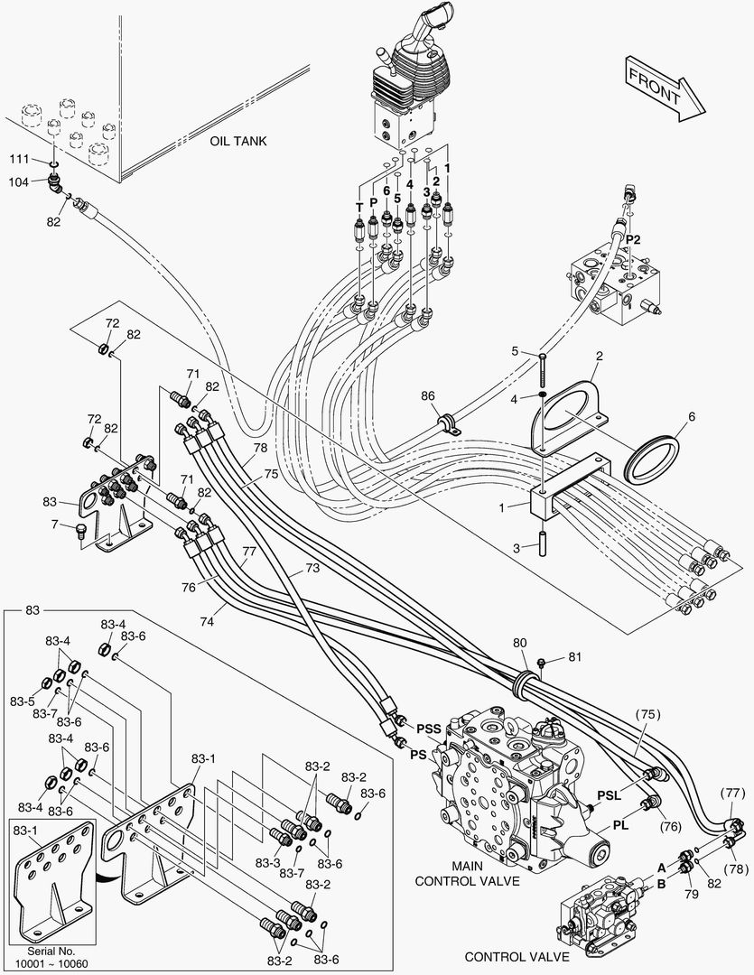1320 PILOT PIPING - 3rd LEVER [10001~10101]