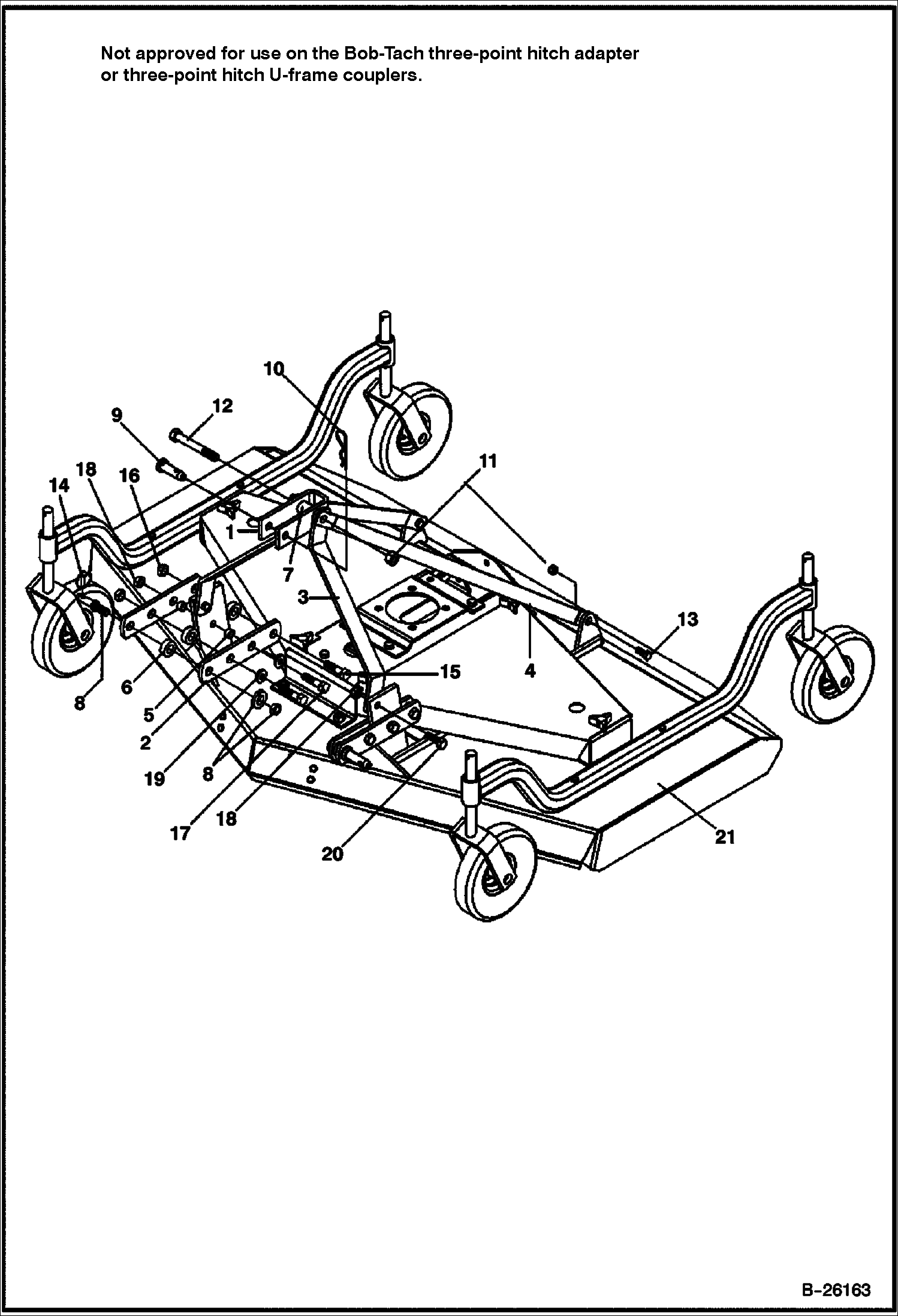 ГАЗОНОКОСИЛКА (РАМА ШАССИ И ПЛАТФОРМА) (3FM60 A1FR) (3FM72 A1FS)