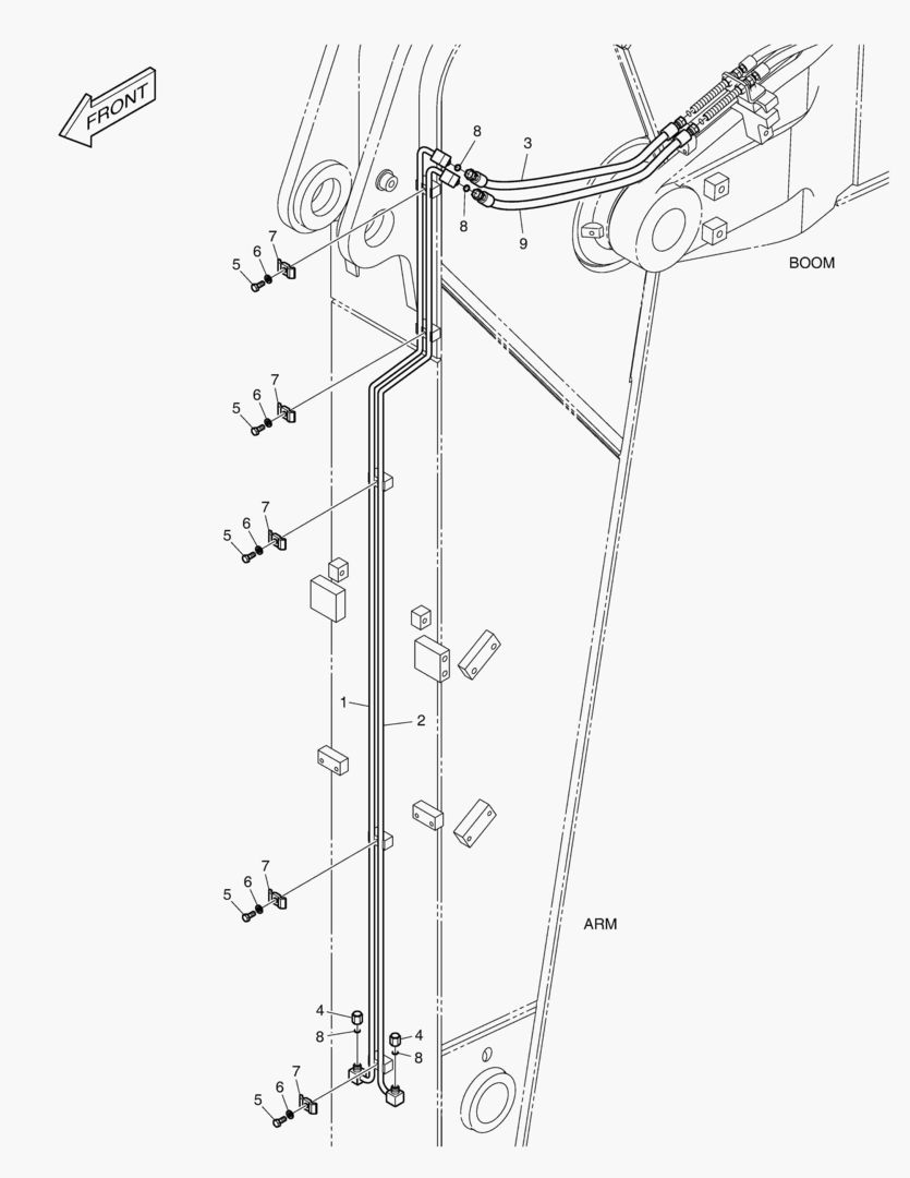 ГИДРОСИСТЕМА РУКОЯТИ - РУКОЯТЬ 2.4 м(БЫСТРОУСТАНАВЛИВАЕМЫЙ ФИКСАТОР)