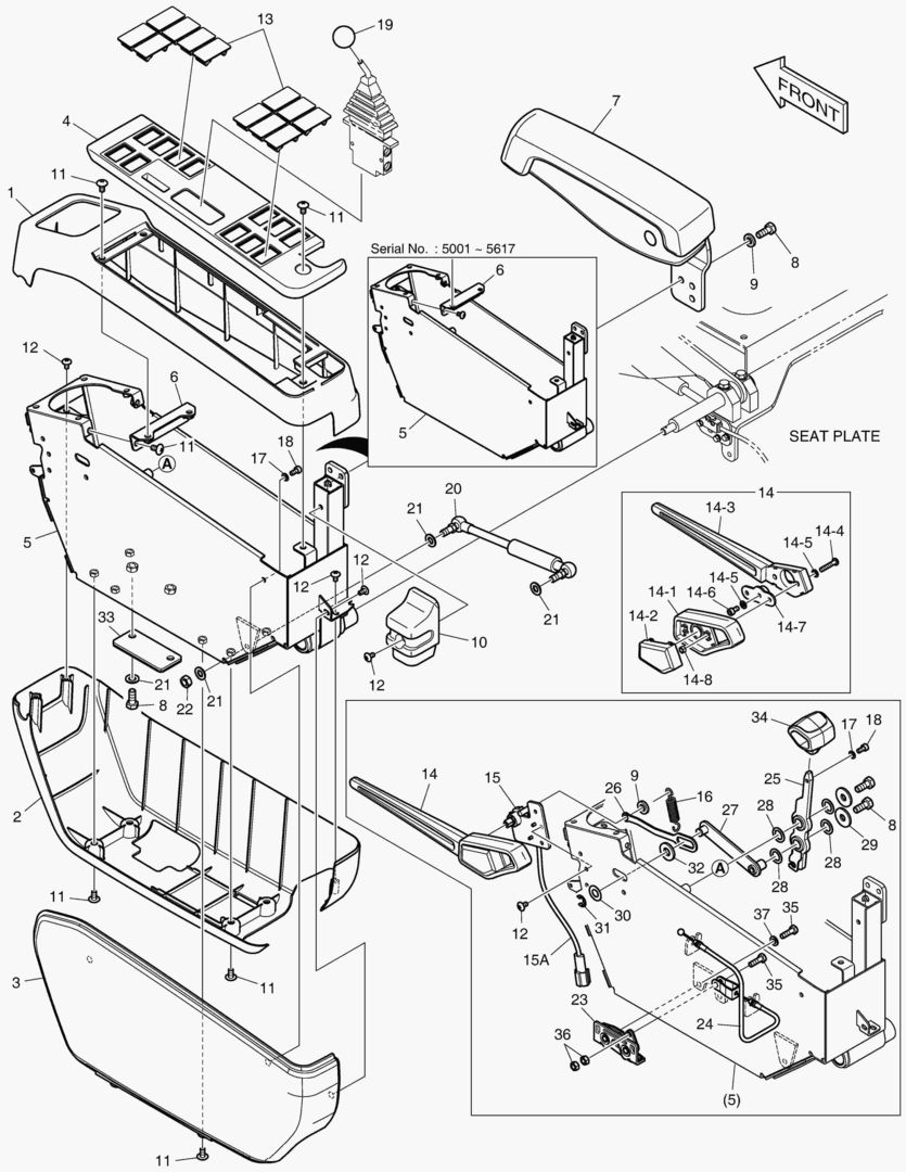 Спецтехника 7270 CONTROL STAND - L.H(ROPS) [5001~5874] - главное фото