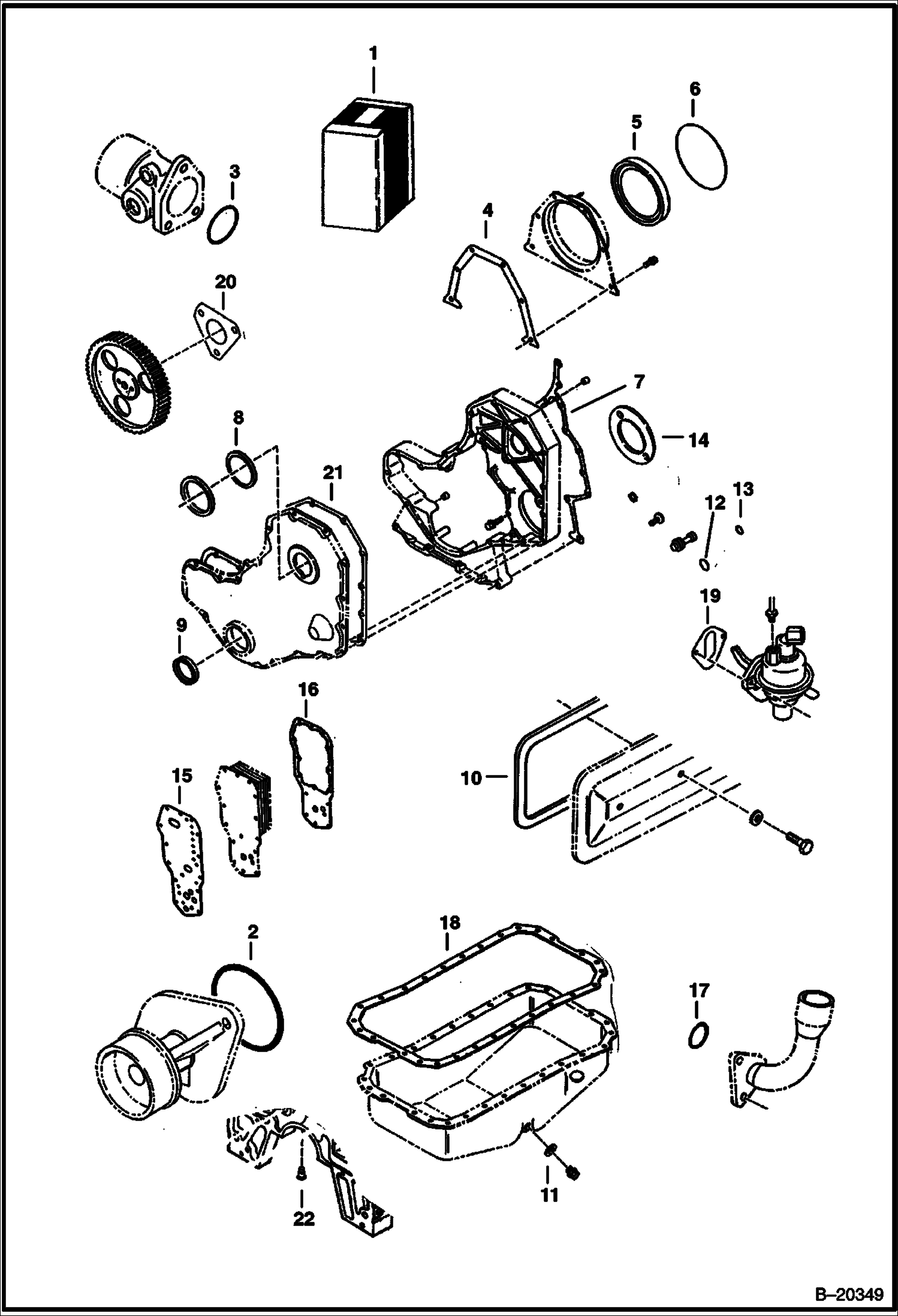 КОМПЛЕКТ ПРОКЛАДОК (НИЖНИЙ)