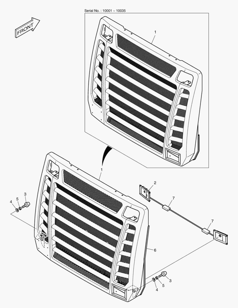 РЕШЕТКА РАДИАТОРА В СБОРЕ