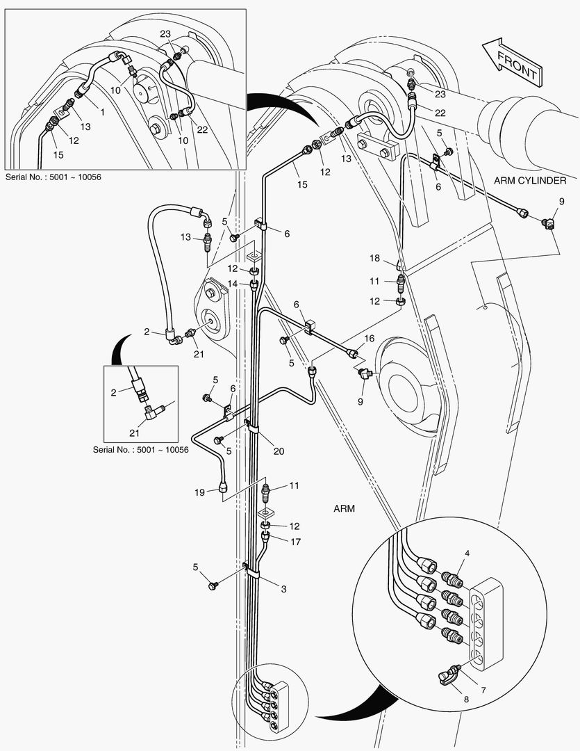 ТРУБОПРОВОД СМАЗОЧНОЙ СИСТЕМЫ - РУКОЯТЬ 3.25 м