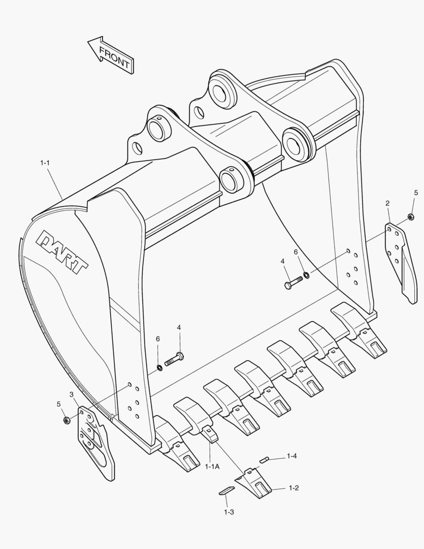 Спецтехника 6550 BUCKET-1.31гЋҐ(63`)-VERTICAL PIN