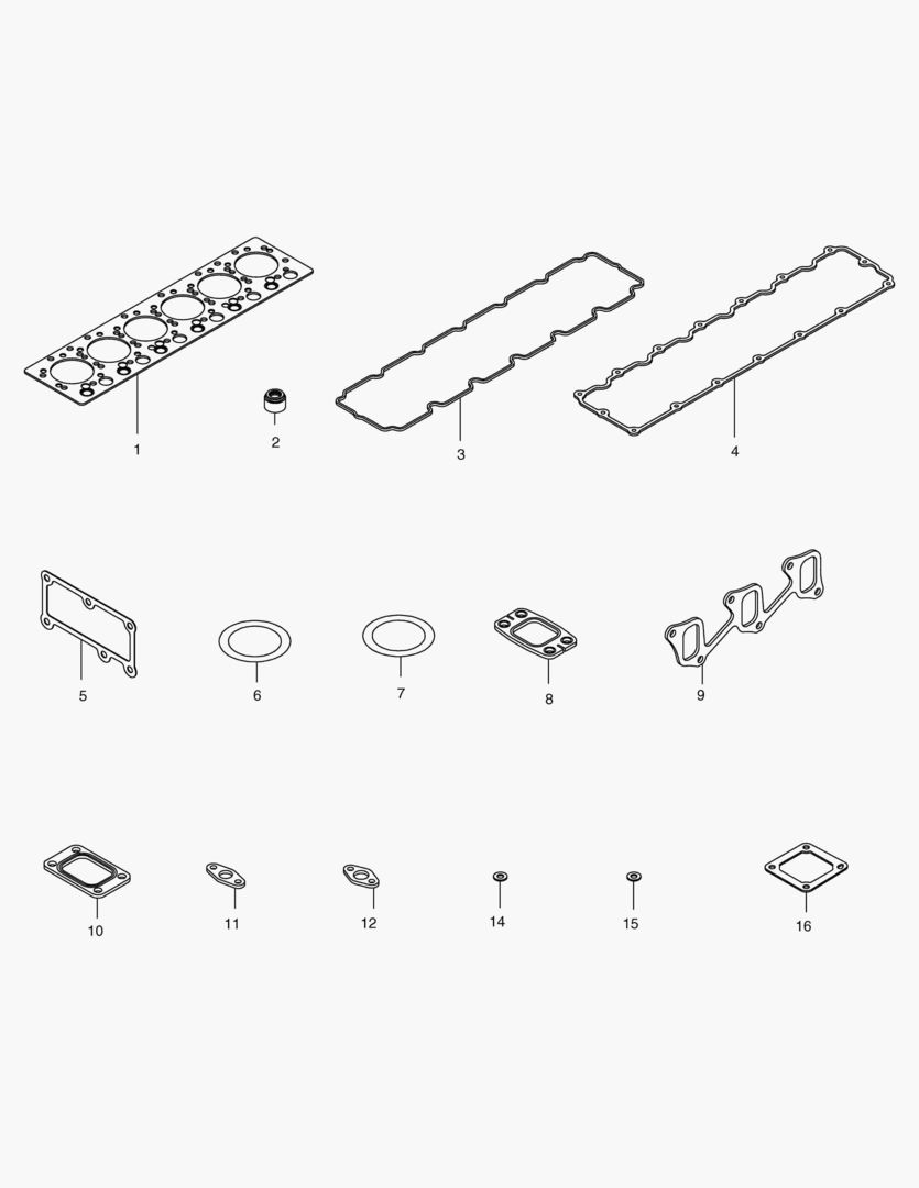 041 OVERHAUL GASKET KIT - TOP