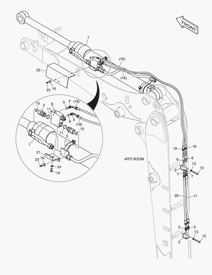 Спецтехника 6581 BOOM PIPING - ARM LOCK(ARTI.) [1813~] - главное фото